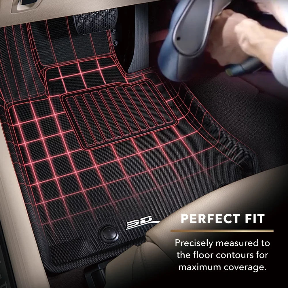 3D MAXpider KAGU Floor Mat (BLACK) compatible with CHRYSizeLER PACIFICA/VOYAGER 2020-2024 - Full Sizeet