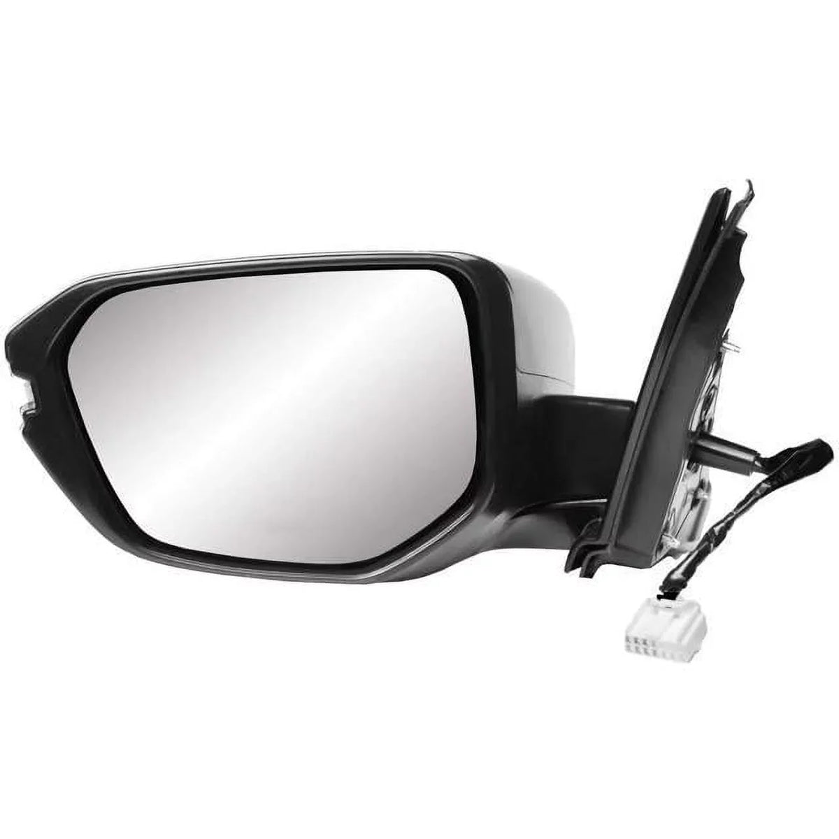 K-Sizeource Driver Sizeide Mirror for HONDA Civic Hatchback, (textured black w/PTM cover, w/turn signal, foldaway), w/o camera, w/o chrome trim, L, HP(17-20) 63636H