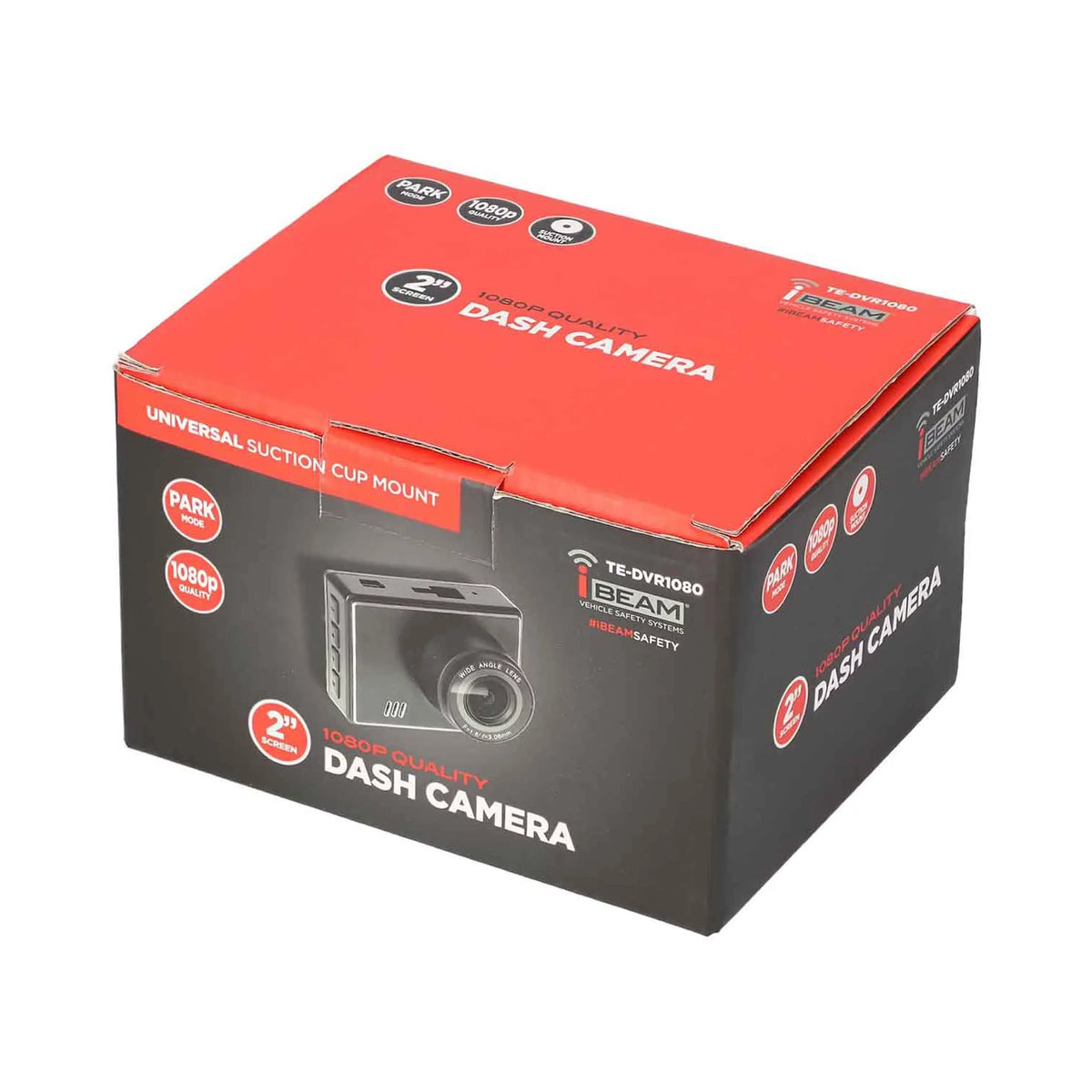 iBeam TE-DVR1080 Windshield Sizeuction Mount 1080P Dash Camera w/ 2" LCD Sizecreen