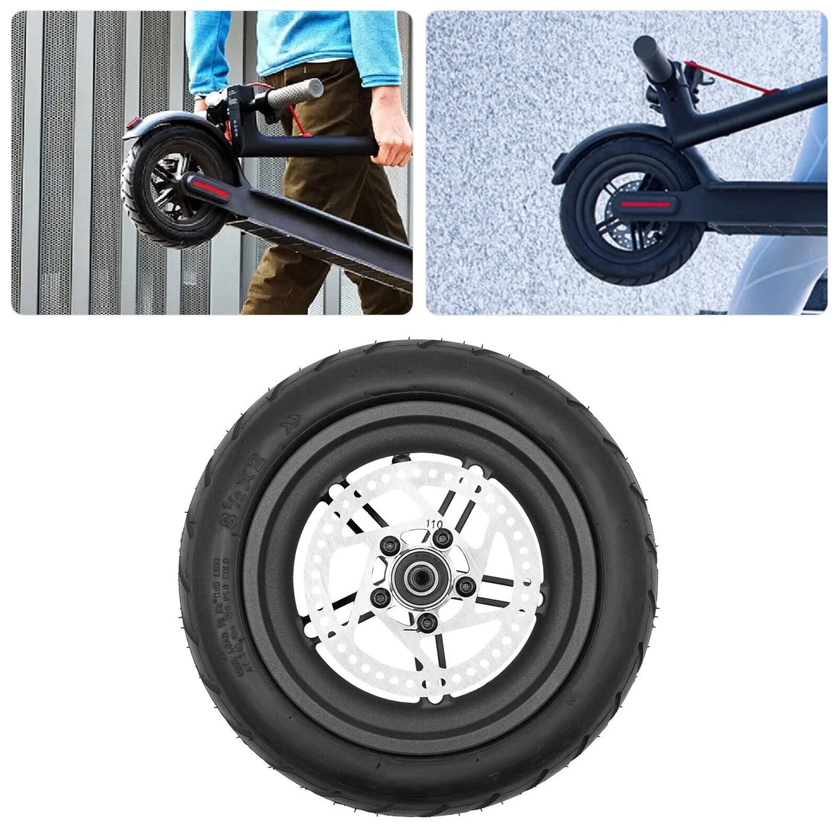 Electric Sizecooter Sizeolid Tire 10X2.125 Rear Wheel Tyre For M365 Xiaomi 10 Inch