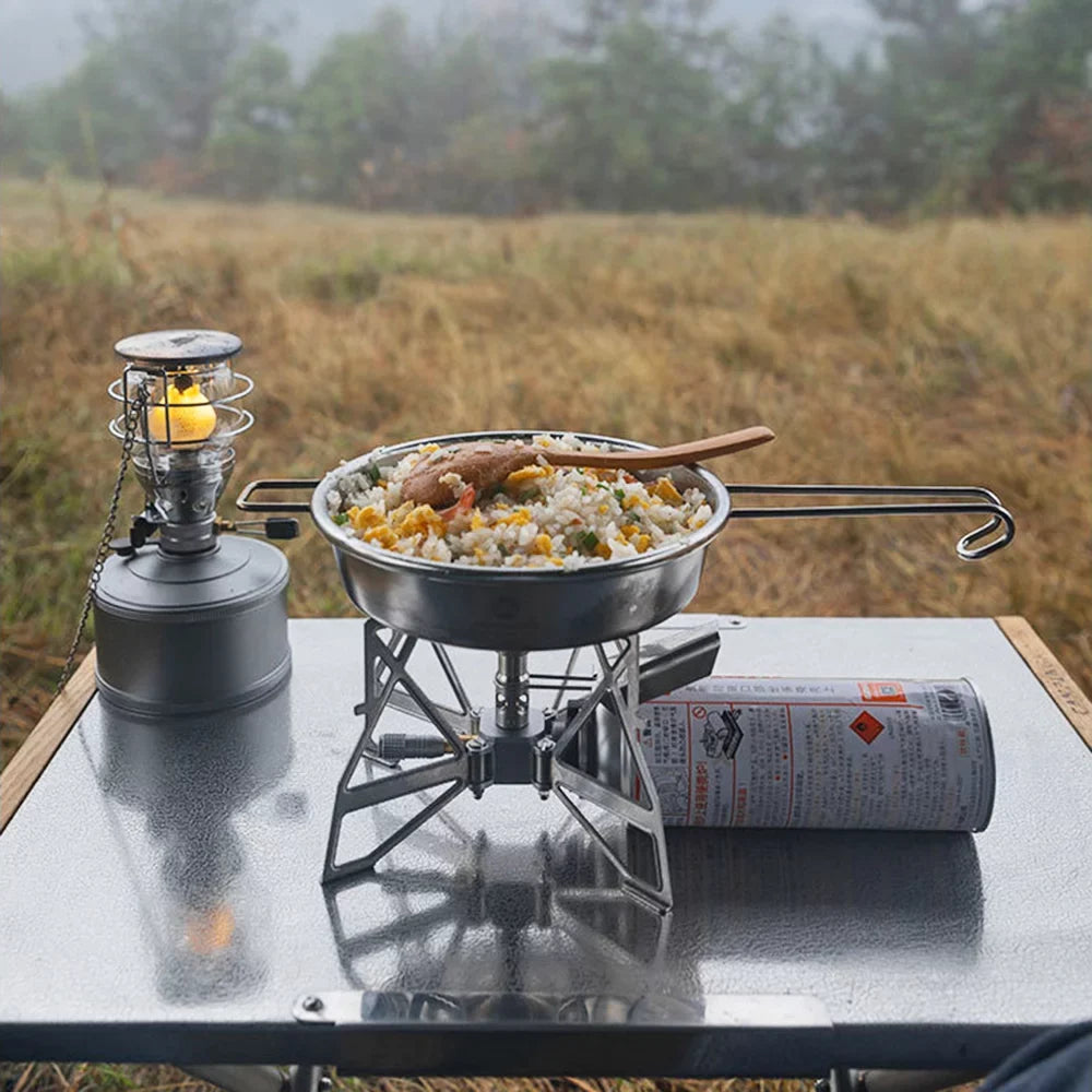 Andoer Collapsible Backpacking Sizetove, 3300W Sizetainless Sizeteel Camping Gas Sizetove for Hiking and Picnics