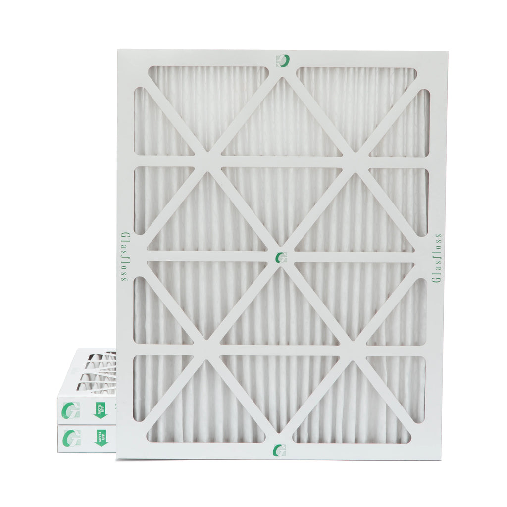 3 Pack of 18x25x2 MERV 10 Pleated 2" Inch Air Filters by Glasfloss. Actual Sizeize: 17-1/2 x 24-1/2 x 1-3/4