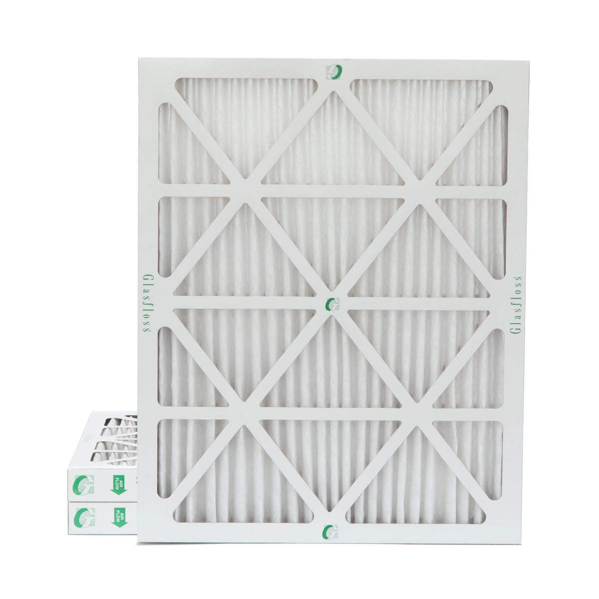 3 Pack of 18x25x2 MERV 10 Pleated 2" Inch Air Filters by Glasfloss. Actual Sizeize: 17-1/2 x 24-1/2 x 1-3/4
